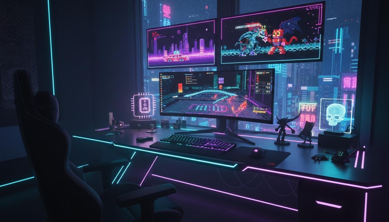Pixle Computer Setup PixVino – Smart LED Pixel Art Displays
